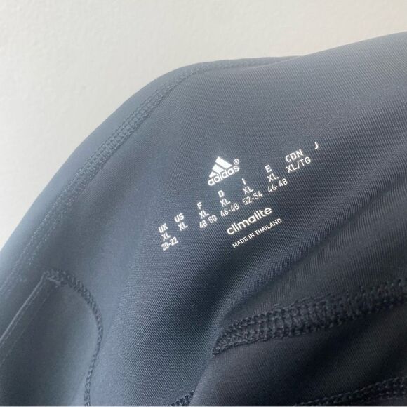 Adidas women’s black cropped workout leggings size XL - Picture 5 of 6